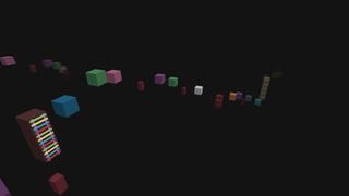 Screenshot of the Minecraft Bedrock Marketplace product Parkour: Rainbow Race created by Tomhmagic Creations.