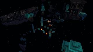 Screenshot of the Minecraft Bedrock Marketplace product Parkour: Warden created by Tomhmagic Creations.