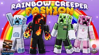 Thumbnail of the Minecraft Bedrock Marketplace product Rainbow Creeper Fasion created by Tomhmagic Creations.