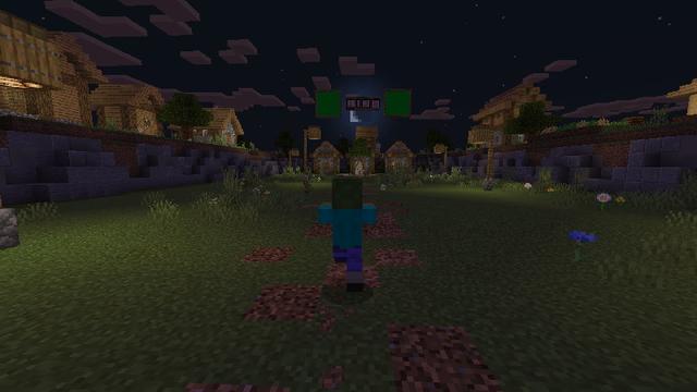 Screenshot of the Minecraft Bedrock Marketplace product Red Light Green Light Mobs created by Tomhmagic Creations.