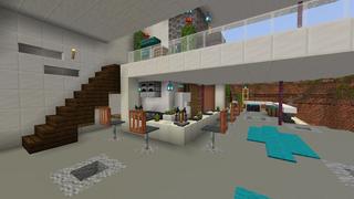 Screenshot of the Minecraft Bedrock Marketplace product Rich Hillside Mansion created by Tomhmagic Creations.