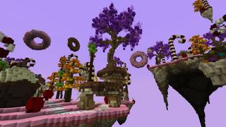 Screenshot of the Minecraft Bedrock Marketplace product Sky Candy created by Tomhmagic Creations.