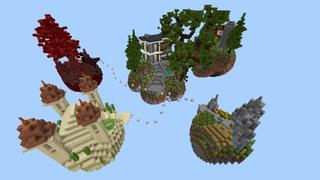 Screenshot of the Minecraft Bedrock Marketplace product Skyblock Parkour created by Tomhmagic Creations.