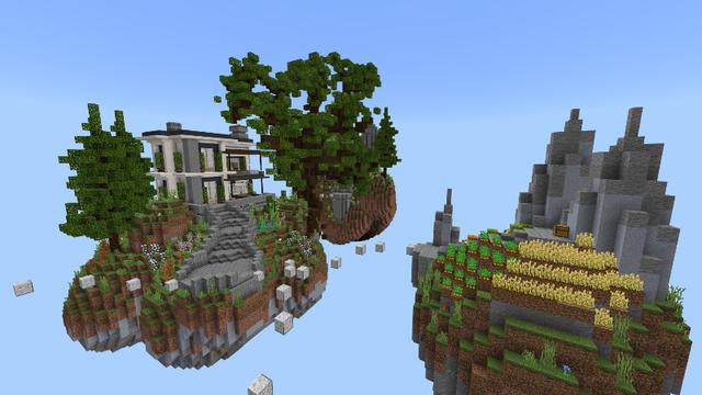Screenshot of the Minecraft Bedrock Marketplace product Skyblock Parkour created by Tomhmagic Creations.