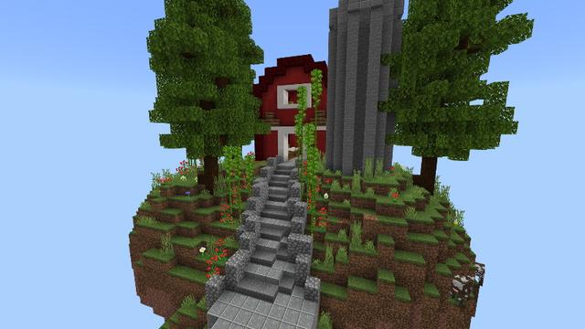 Screenshot of the Minecraft Bedrock Marketplace product Skyblock Parkour created by Tomhmagic Creations.