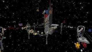 Screenshot of the Minecraft Bedrock Marketplace product Parkour Espacial created by Tomhmagic Creations.