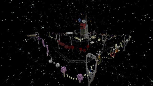 Screenshot of the Minecraft Bedrock Marketplace product Space Parkour created by Tomhmagic Creations.