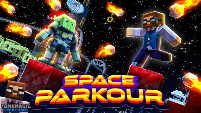 Thumbnail of the Minecraft Bedrock Marketplace product Space Parkour created by Tomhmagic Creations.