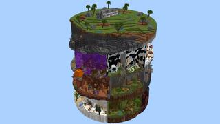 Screenshot of the Minecraft Bedrock Marketplace product Spiral Parkour created by Tomhmagic Creations.