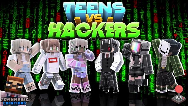 Thumbnail of the Minecraft Bedrock Marketplace product Teens vs Hackers created by Tomhmagic Creations.