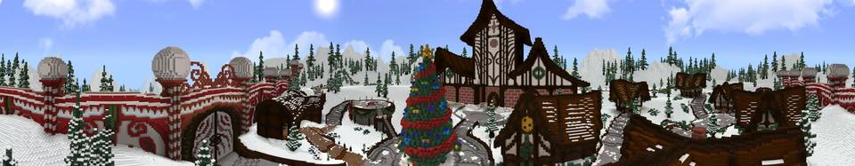 Panorama of the Minecraft Bedrock Marketplace product Trouble in the North Pole created by Tomhmagic Creations.