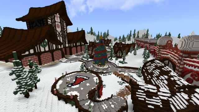 Screenshot of the Minecraft Bedrock Marketplace product Trouble in the North Pole created by Tomhmagic Creations.