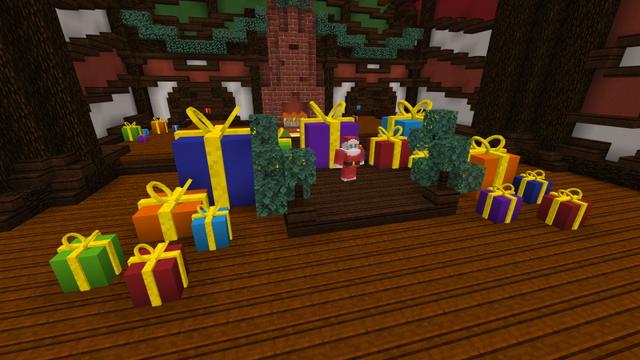 Screenshot of the Minecraft Bedrock Marketplace product Trouble in the North Pole created by Tomhmagic Creations.
