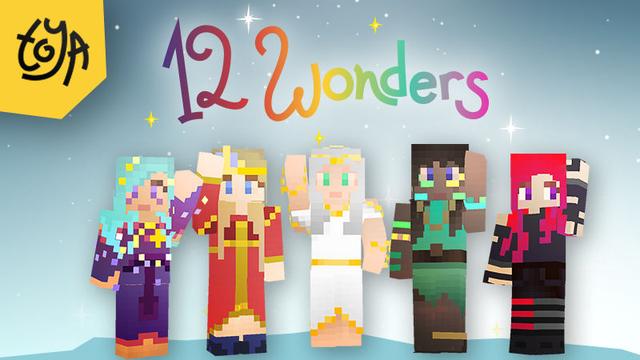 Thumbnail of the Minecraft Bedrock Marketplace product 12 Wonders Skinpack created by Toya.
