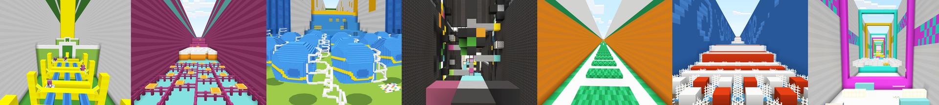 Panorama of the Minecraft Bedrock Marketplace product Obstacle Combo created by Toya.