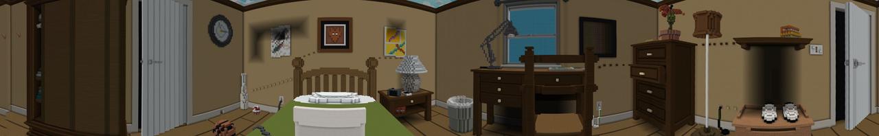 Panorama of the Minecraft Bedrock Marketplace product Bedroom Hide and Seek created by Tristan Productions.
