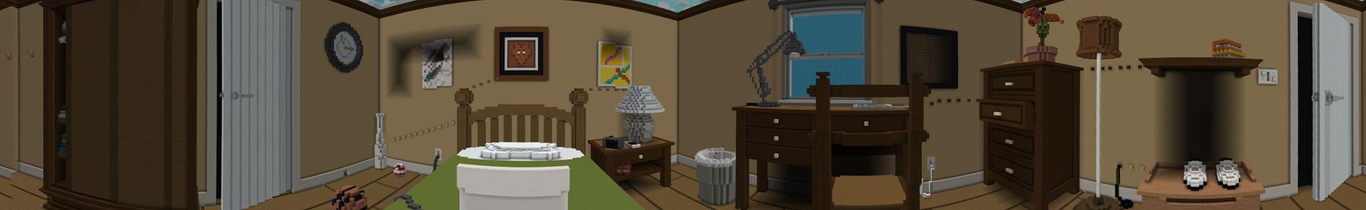 Panorama of the Minecraft Bedrock Marketplace product Bedroom Hide and Seek created by Tristan Productions.