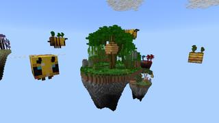 Screenshot of the Minecraft Bedrock Marketplace product Bee Skyblock created by Tristan Productions.