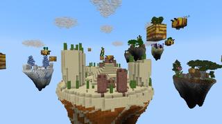 Screenshot of the Minecraft Bedrock Marketplace product Bee Skyblock created by Tristan Productions.