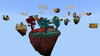 Screenshot of the Minecraft Bedrock Marketplace product Bee Skyblock created by Tristan Productions.