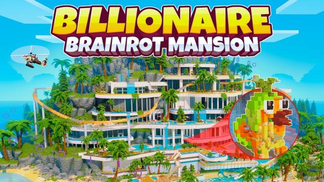 Thumbnail of the Minecraft Bedrock Marketplace product Billionaire Brainrot Mansion created by Tristan Productions.