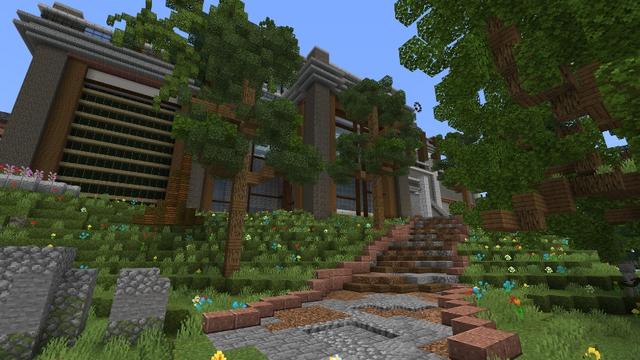 Screenshot of the Minecraft Bedrock Marketplace product Billionaire Mansion Bunker created by Tristan Productions.