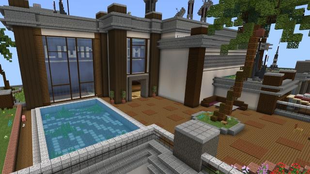 Screenshot of the Minecraft Bedrock Marketplace product Billionaire Mansion Bunker created by Tristan Productions.