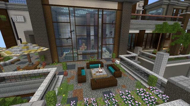 Screenshot of the Minecraft Bedrock Marketplace product Billionaire Mansion Bunker created by Tristan Productions.