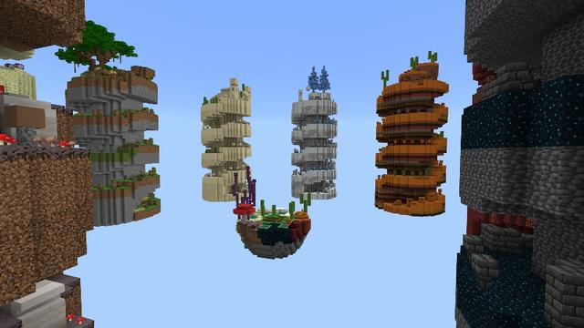 Screenshot of the Minecraft Bedrock Marketplace product Biomes Parkour created by Tristan Productions.
