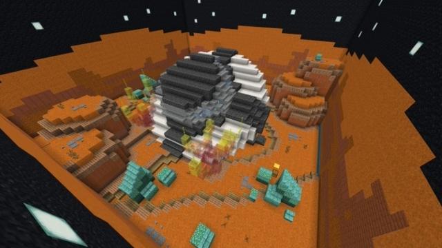 Screenshot of the Minecraft Bedrock Marketplace product Find the Button Mega created by Tristan Productions.