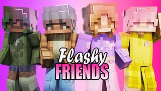 Thumbnail of the Minecraft Bedrock Marketplace product Flashy Friends created by Tristan Productions.