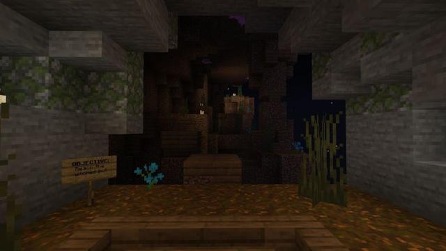 Screenshot of the Minecraft Bedrock Marketplace product Haunted Parkour created by Tristan Productions.