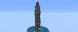 Panorama of the Minecraft Bedrock Marketplace product Parkour espiral de vacaciones created by Tristan Productions.