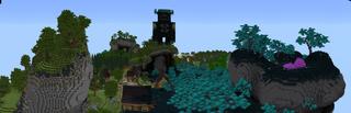 Panorama of the Minecraft Bedrock Marketplace product How to Live Inside a Warden created by Tristan Productions.