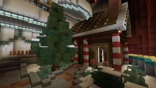 Screenshot of the Minecraft Bedrock Marketplace product How to Live Inside Santa created by Tristan Productions.