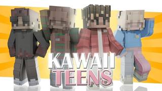 Thumbnail of the Minecraft Bedrock Marketplace product Kawaii Teens created by Tristan Productions.