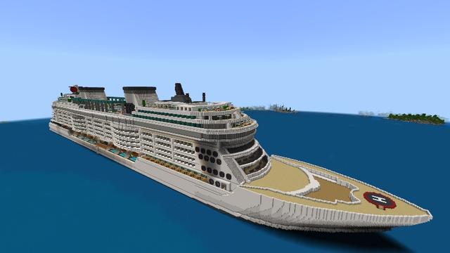 Screenshot of the Minecraft Bedrock Marketplace product Luxury Cruise Ship created by Tristan Productions.