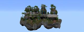 Panorama of the Minecraft Bedrock Marketplace product Mansion Skyblock created by Tristan Productions.