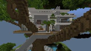 Screenshot of the Minecraft Bedrock Marketplace product Mega Mansion Tree House created by Tristan Productions.