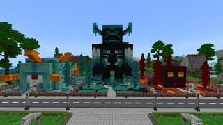Screenshot of the Minecraft Bedrock Marketplace product Mob House City created by Tristan Productions.