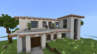 Screenshot of the Minecraft Bedrock Marketplace product Modern Mansion Bunker created by Tristan Productions.