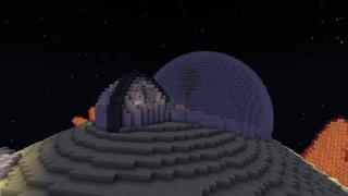 Screenshot of the Minecraft Bedrock Marketplace product Bloc de ciel lunaire created by Tristan Productions.