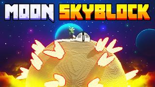 Thumbnail of the Minecraft Bedrock Marketplace product Moon Skyblock created by Tristan Productions.