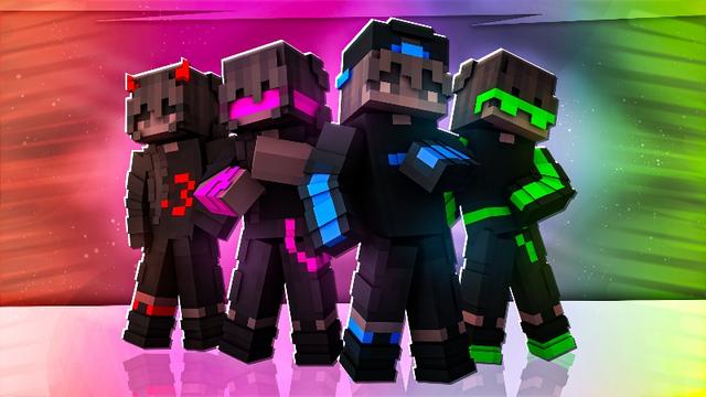 Thumbnail of the Minecraft Bedrock Marketplace product Neon Glow Gamers created by Tristan Productions.