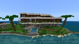 Screenshot of the Minecraft Bedrock Marketplace product Noob vs Pro vs Hacker Mansions created by Tristan Productions.