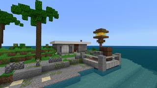 Screenshot of the Minecraft Bedrock Marketplace product Noob vs Pro vs Hacker Mansions created by Tristan Productions.