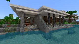 Screenshot of the Minecraft Bedrock Marketplace product Noob vs Pro vs Hacker Mansions created by Tristan Productions.