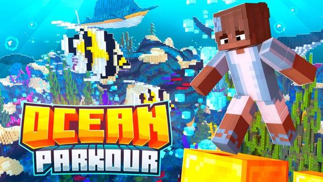 Thumbnail of the Minecraft Bedrock Marketplace product Ocean Parkour created by Tristan Productions.