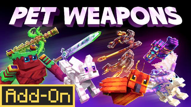 Thumbnail of the Minecraft Bedrock Marketplace product Pet Weapons created by Tristan Productions.