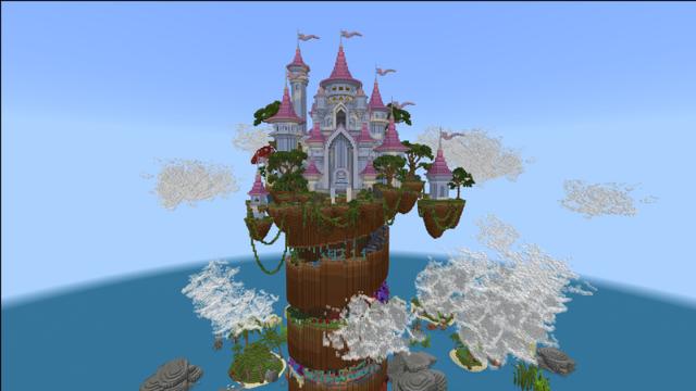 Screenshot of the Minecraft Bedrock Marketplace product Princess Spiral Parkour created by Tristan Productions.
